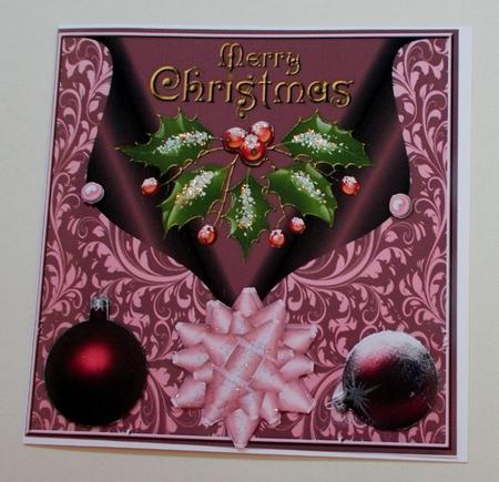 Quick Christmas Card Front (2) by Diane  Vermeer