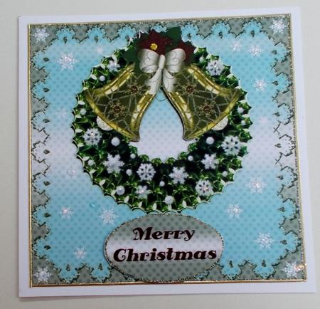 Christmas Topper with Wreath 4 by Diane  Vermeer