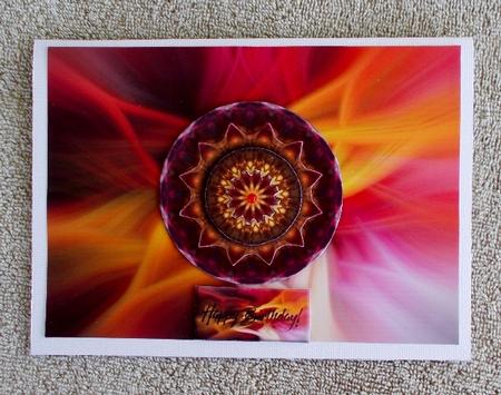 Swirl Floral Kaleidoscope by Diane  Vermeer