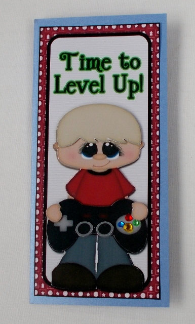 Gamer Guy Red Dl Card by Diane  Vermeer