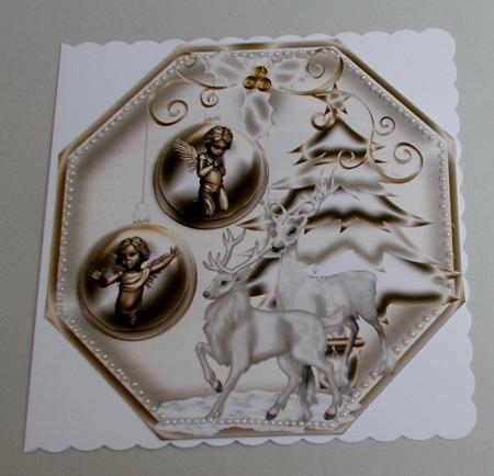 Golden Christmas Shaped Topper with Layers by Diane  Vermeer