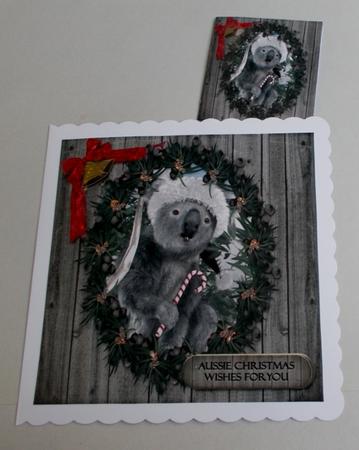 Greetings from Downunder 7x7 Christmas Topper and Gift Tag by Diane  Vermeer