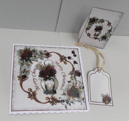 8x8 Beautiful Christmas Roses Mini Kit by Diane  Vermeer