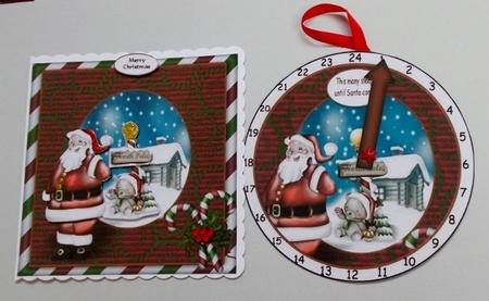 Advent Clock and Matching Cardkit by Diane  Vermeer