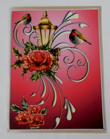Robins and Roses by Diane  Vermeer