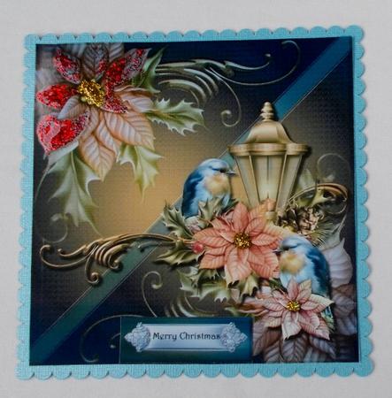 Classic Christmas Lantern & Birds Topper & Tags by Diane  Vermeer