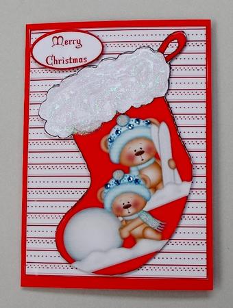 Quick Card - Christmas Stocking 2 by Diane  Vermeer