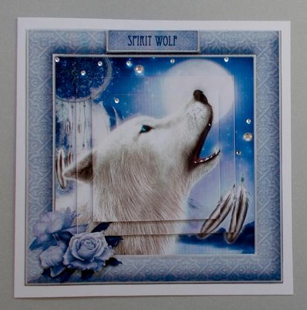 Howling White Wolf by Diane  Vermeer