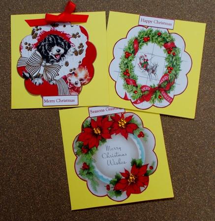 Vintage Christmas Toppers by Diane  Vermeer