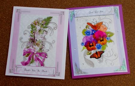 2 Simple Floral Toppers by Diane  Vermeer