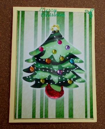 Merry Christmas Tree by Diane  Vermeer