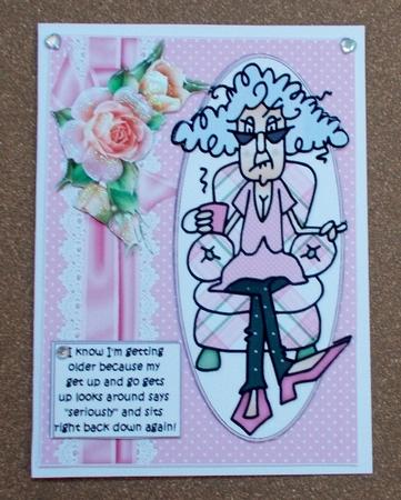 Stella Knows She's Getting Older Quick Card by Diane  Vermeer