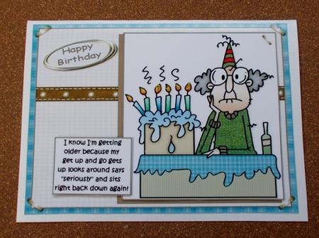 Gus Knows He's Getting Older Quick Card by Diane  Vermeer