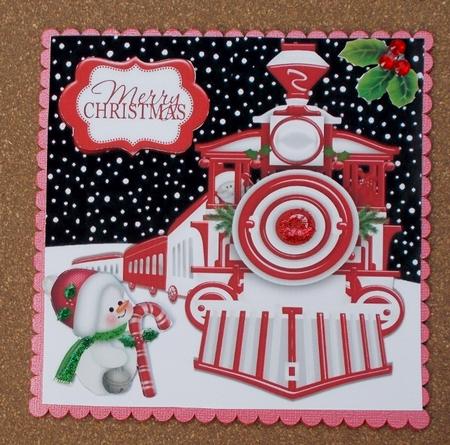Room for Me on the Santa Express! Ho! Ho! Ho! 8x8 by Diane  Vermeer