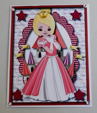 Lovely Princaee in Her Red Dress  by Diane  Vermeer