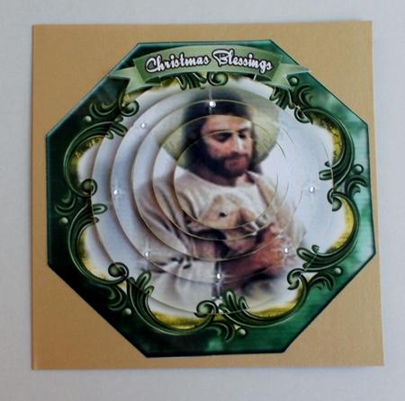 Lovely Xmas Nativity Pyramid Topper #3 by Diane  Vermeer