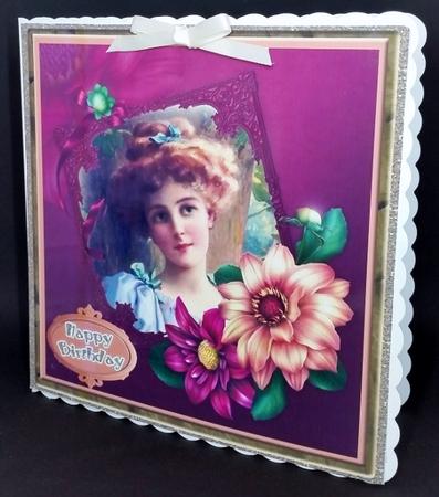 Framed Vintage Lady #1 by Diane  Vermeer