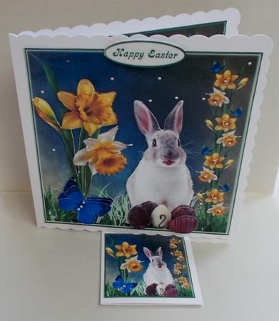 Spring Bunny and Daffodils Mini Kit by Diane  Vermeer