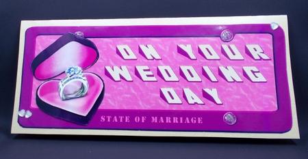 Wedding Number Plate Card by Diane  Vermeer
