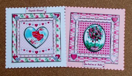 To My Sweetheart 5x5ins Toppers by Diane  Vermeer
