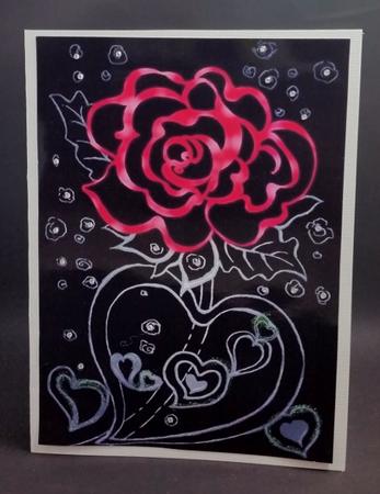 Sweet Heart with Roses by Diane  Vermeer