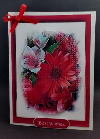 Floral Splendour - Ravishing Red Quick Topper by Diane  Vermeer
