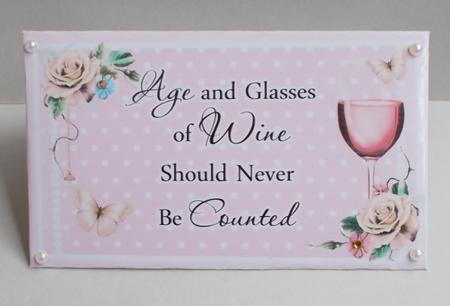 Age and Glasses of Wine Money Wallet by Diane  Vermeer
