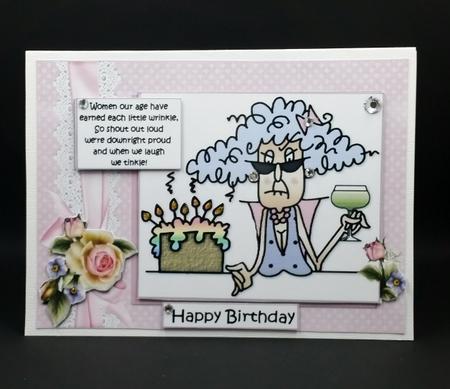 Stella Proud of Her Wrinkles Quick Card by Diane  Vermeer