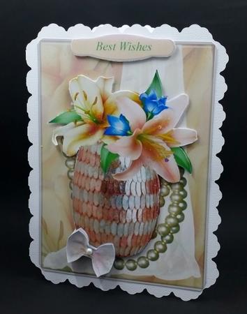 Forever More Lilies Topper with Decoupage by Diane  Vermeer
