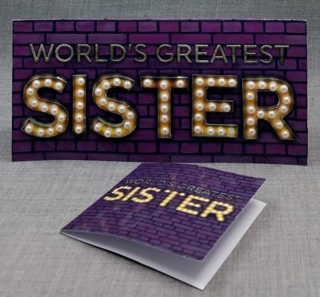 Light Bulb World's Greatest Sister by Diane  Vermeer