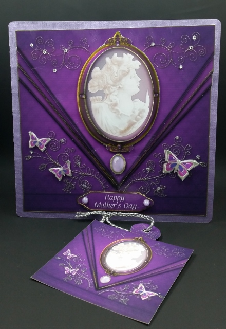 Cameo Envelope Shaped Card Front Kit by Diane  Vermeer