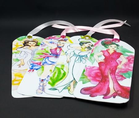 Floral Ladies Bookmark2 by Diane  Vermeer