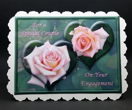Engagement Rose Hearts by Diane  Vermeer