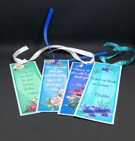 Beautiful Flowers Bookmarks Book Marks Ladies by Diane  Vermeer