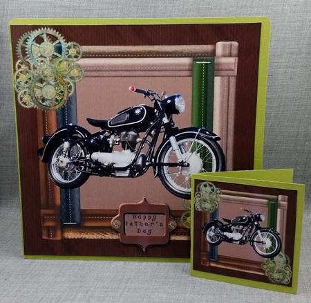 Biker Card Front (3) by Diane  Vermeer