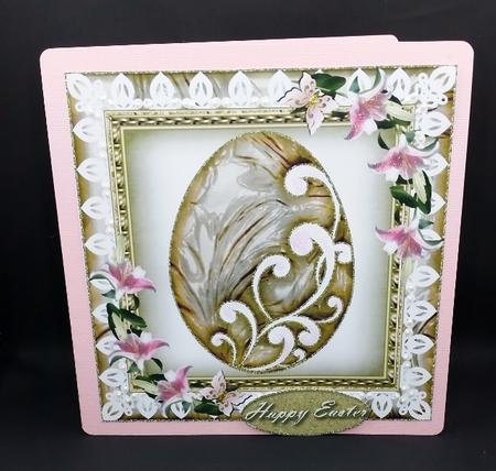 Easter Egg & Lilies Large Topper 5 by Diane  Vermeer