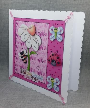 Pink Let Your Dreams Take Flight Card Fron2 by Diane  Vermeer