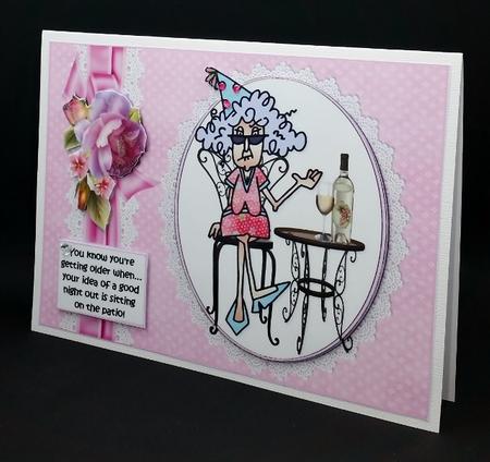 Stella on the Patio Quick Card by Diane  Vermeer
