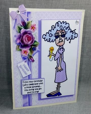 Stella Has Ginseng for Her Birthday Quick Card by Diane  Vermeer