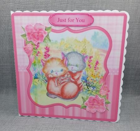 Sweet Kittens Card Topper & Decoupage by Diane  Vermeer