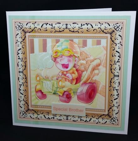 My Racing Car 7x7 Card with Pyramid by Diane  Vermeer