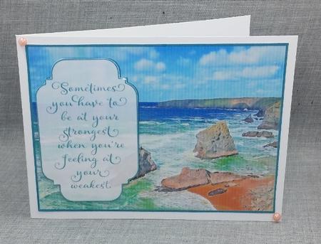 5x7" Sea Card Topper by Diane  Vermeer