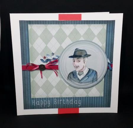 PS160 Birthday Man in a Hat  by Diane  Vermeer