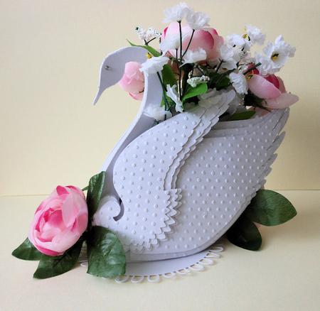 3D Swan Keepsake & Box by Diane Baldrey