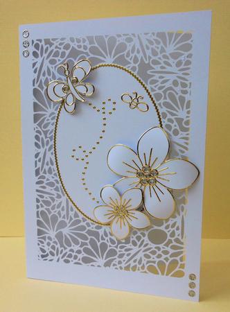 Lacy Butterfly Panel Card by Diane Baldrey