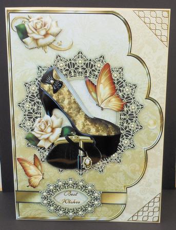 Golden Girls A4 Scallop Card Front by Diane Baldrey
