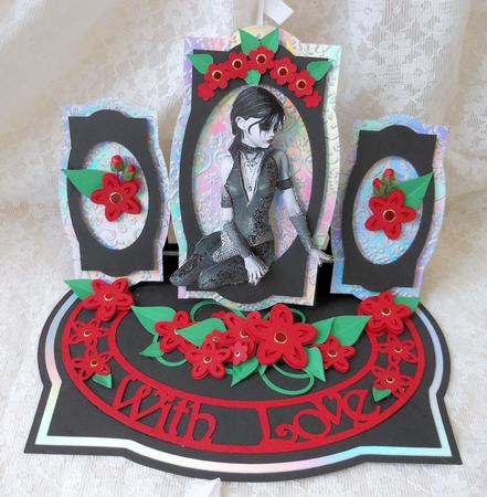 Triple Easel Flower Card / / by Diane Baldrey