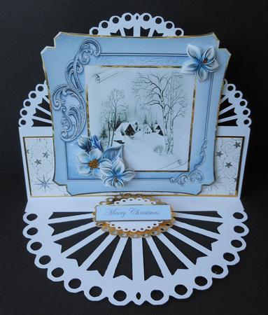 Christmas Vintage Scene by Diane Baldrey