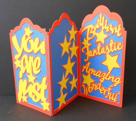 Shaped 'you Are Just' Tri-fold Card / / by Diane Baldrey