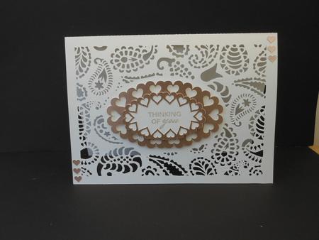 Set of 2 Intricate Layered Cards by Diane Baldrey